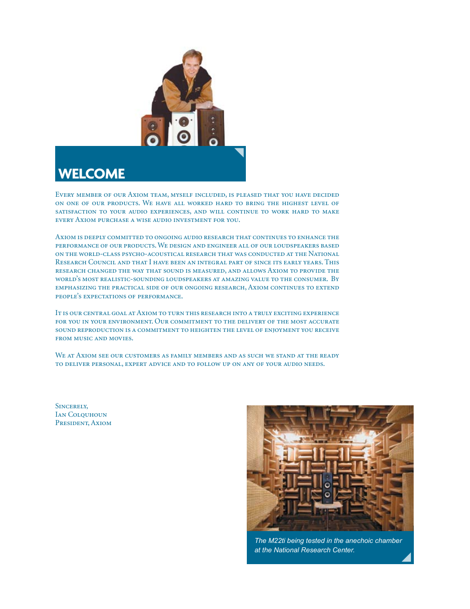 Welcome | Axiom Audio EP175 User Manual | Page 2 / 8