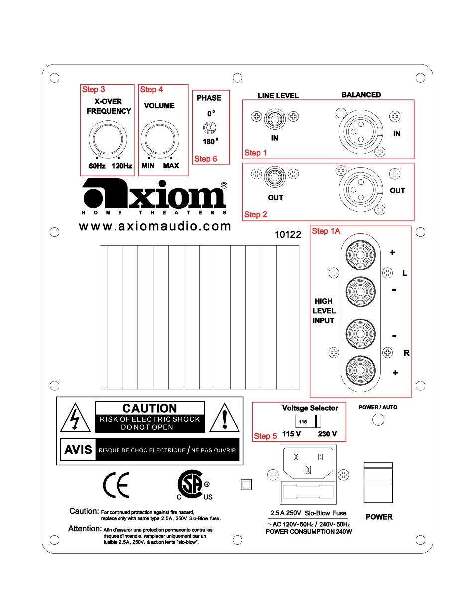 Axiom Audio EP175 User Manual | Page 5 / 8