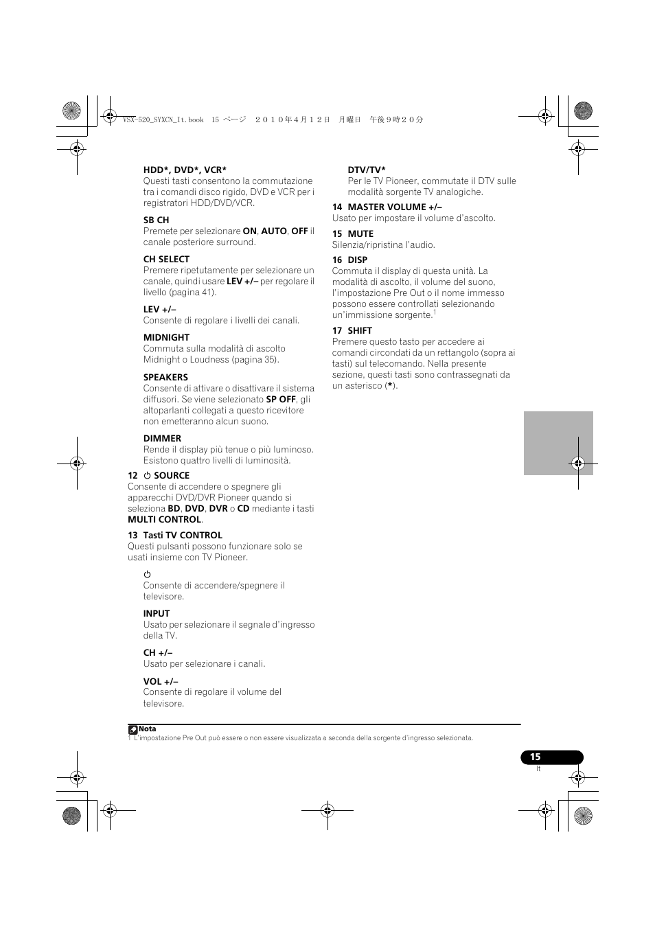 Pioneer VSX-520-S User Manual | Page 15 / 228