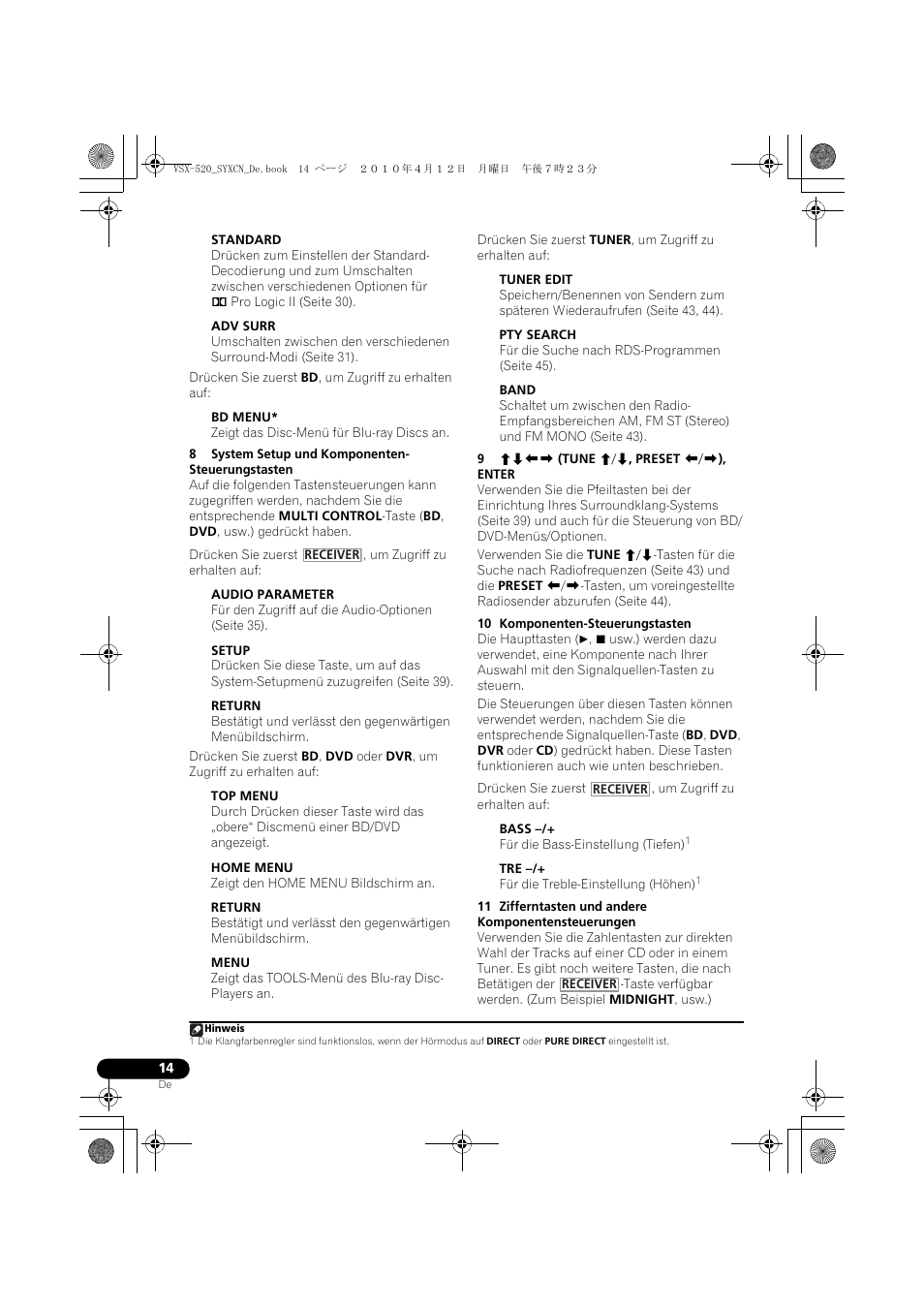 Pioneer VSX-520-S User Manual | Page 70 / 228