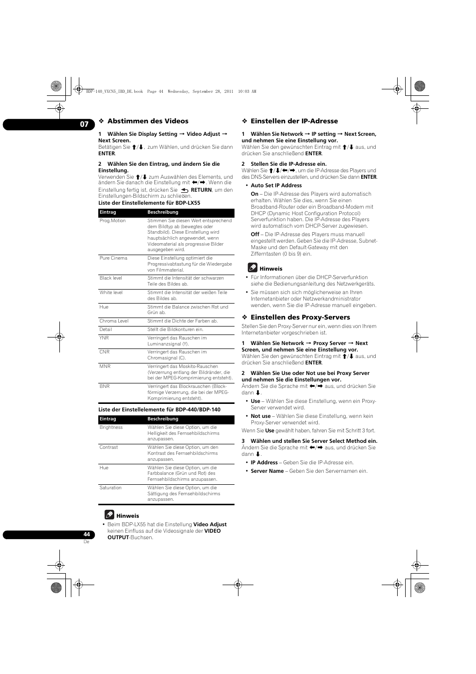 Pioneer BDP-140 User Manual | Page 110 / 308