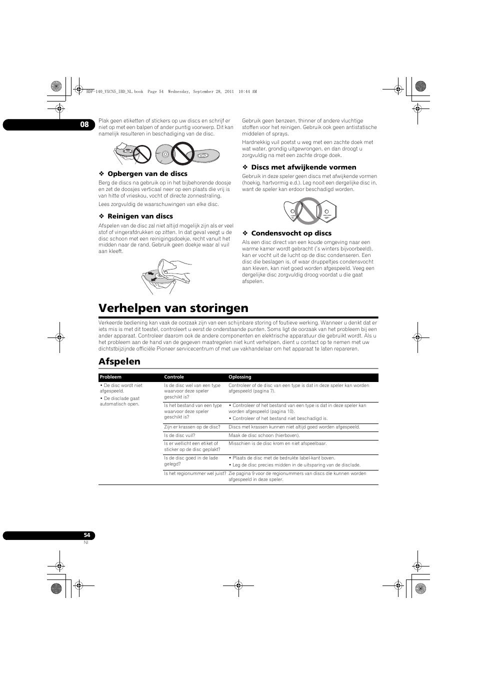 Verhelpen van storingen, Afspelen | Pioneer BDP-140 User Manual | Page 240 / 308