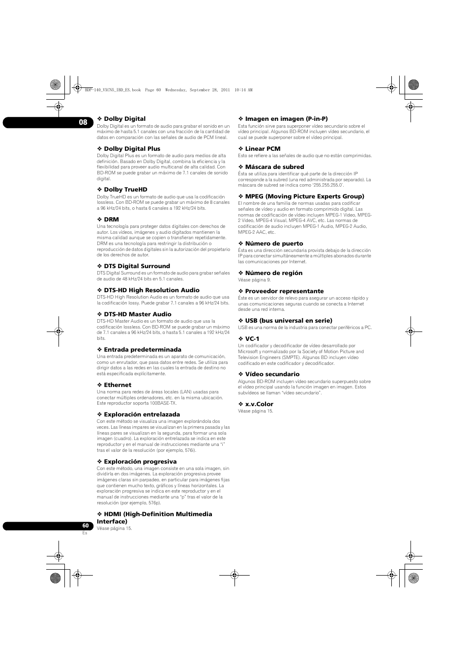 Pioneer BDP-140 User Manual | Page 306 / 308