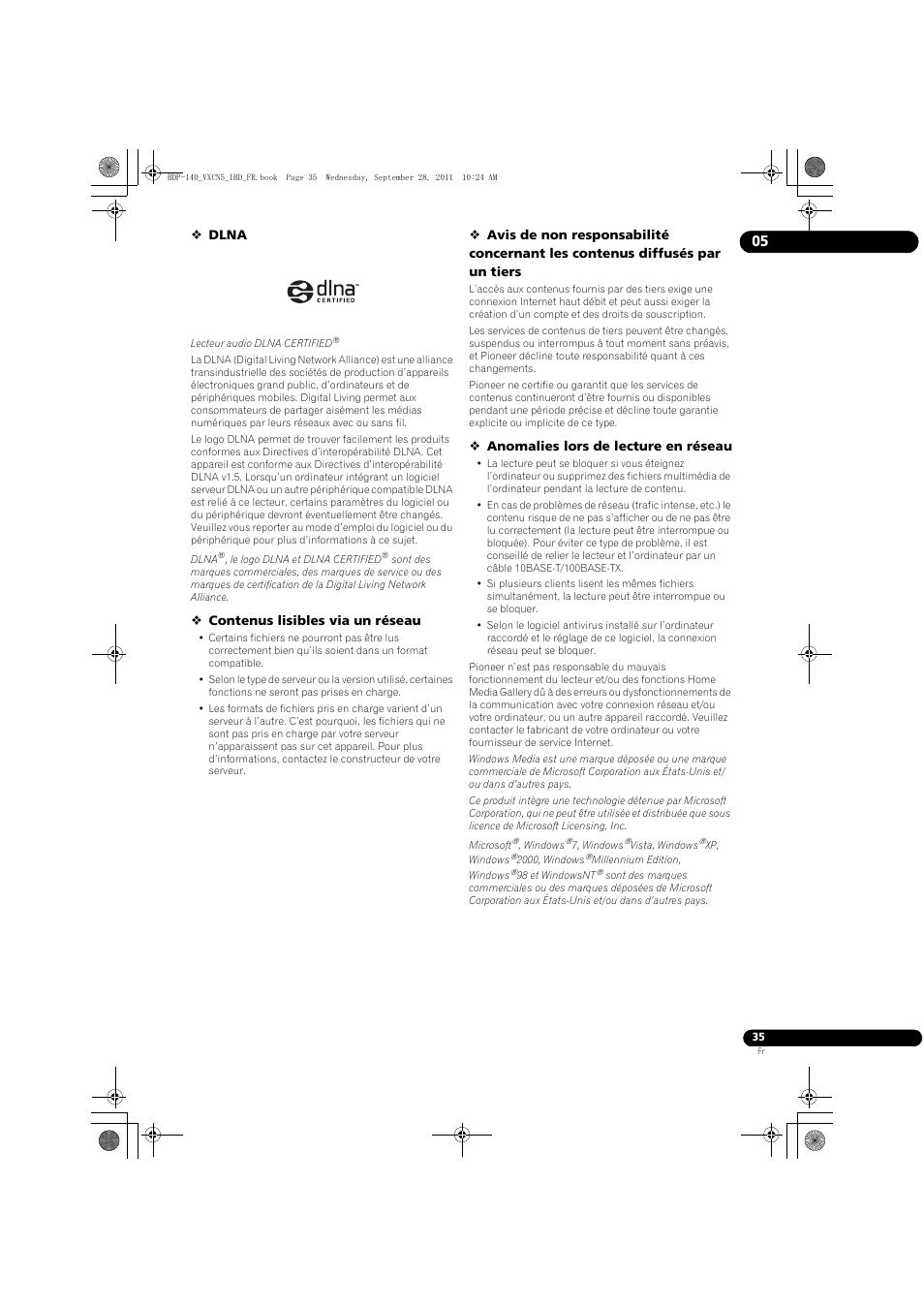 Pioneer BDP-140 User Manual | Page 35 / 308