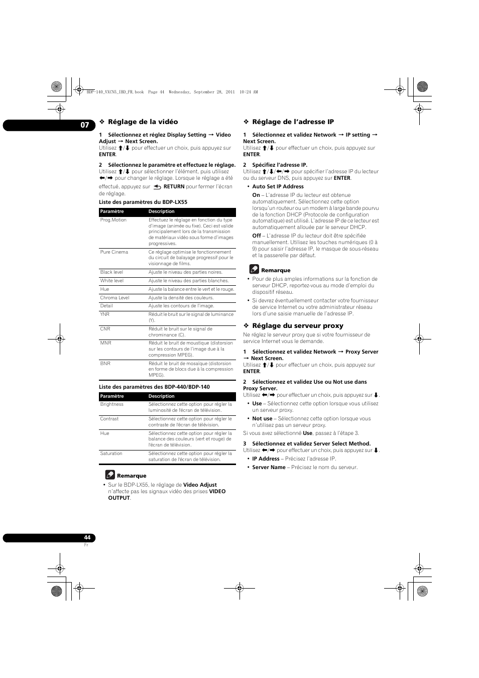 Pioneer BDP-140 User Manual | Page 44 / 308