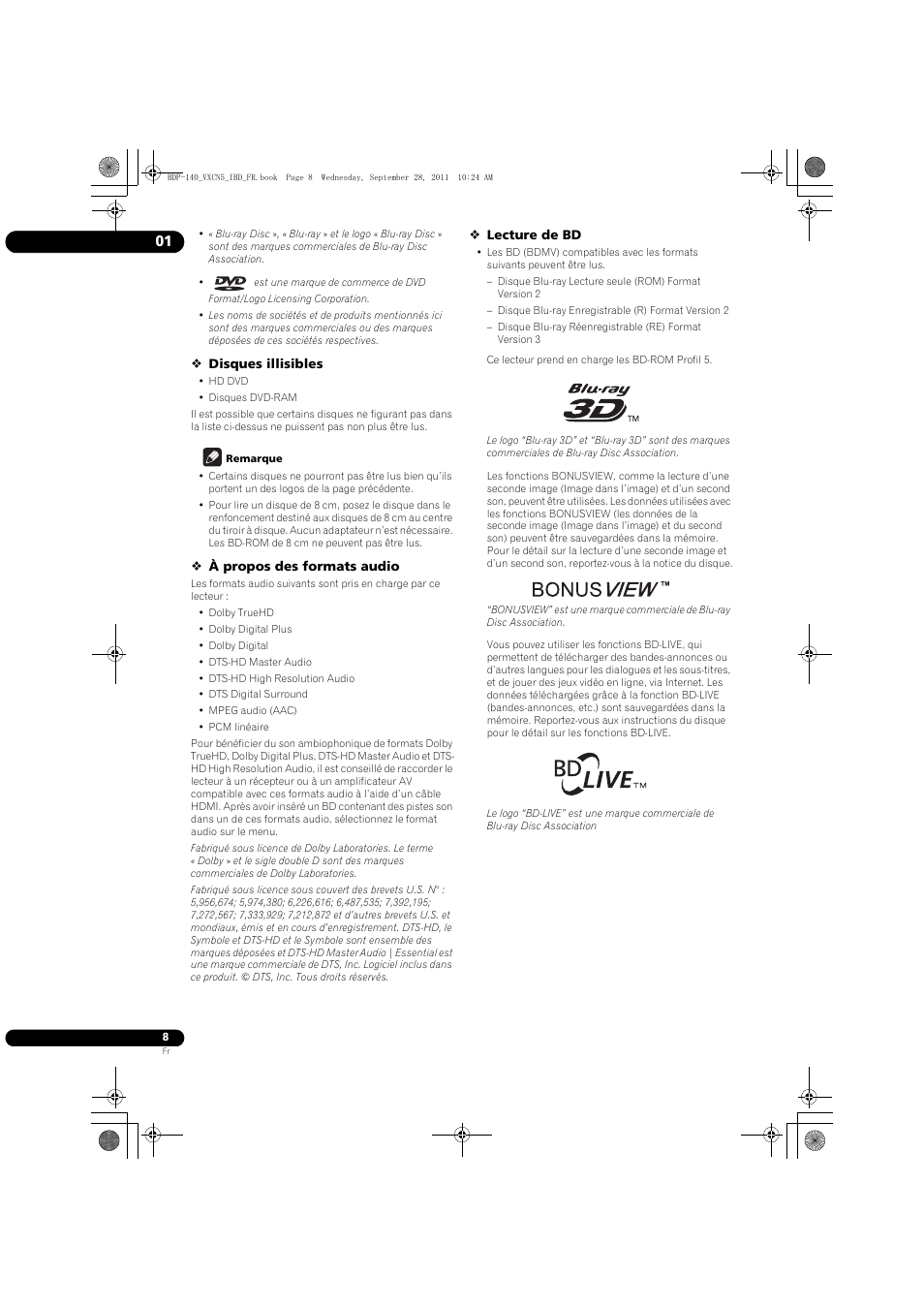 Pioneer BDP-140 User Manual | Page 8 / 308