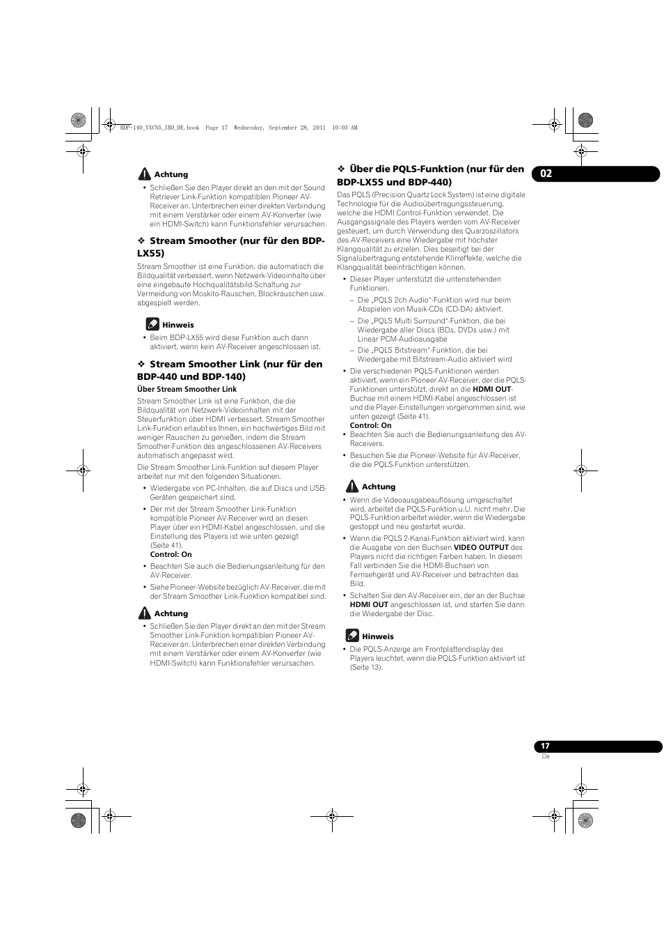 Pioneer BDP-140 User Manual | Page 83 / 308