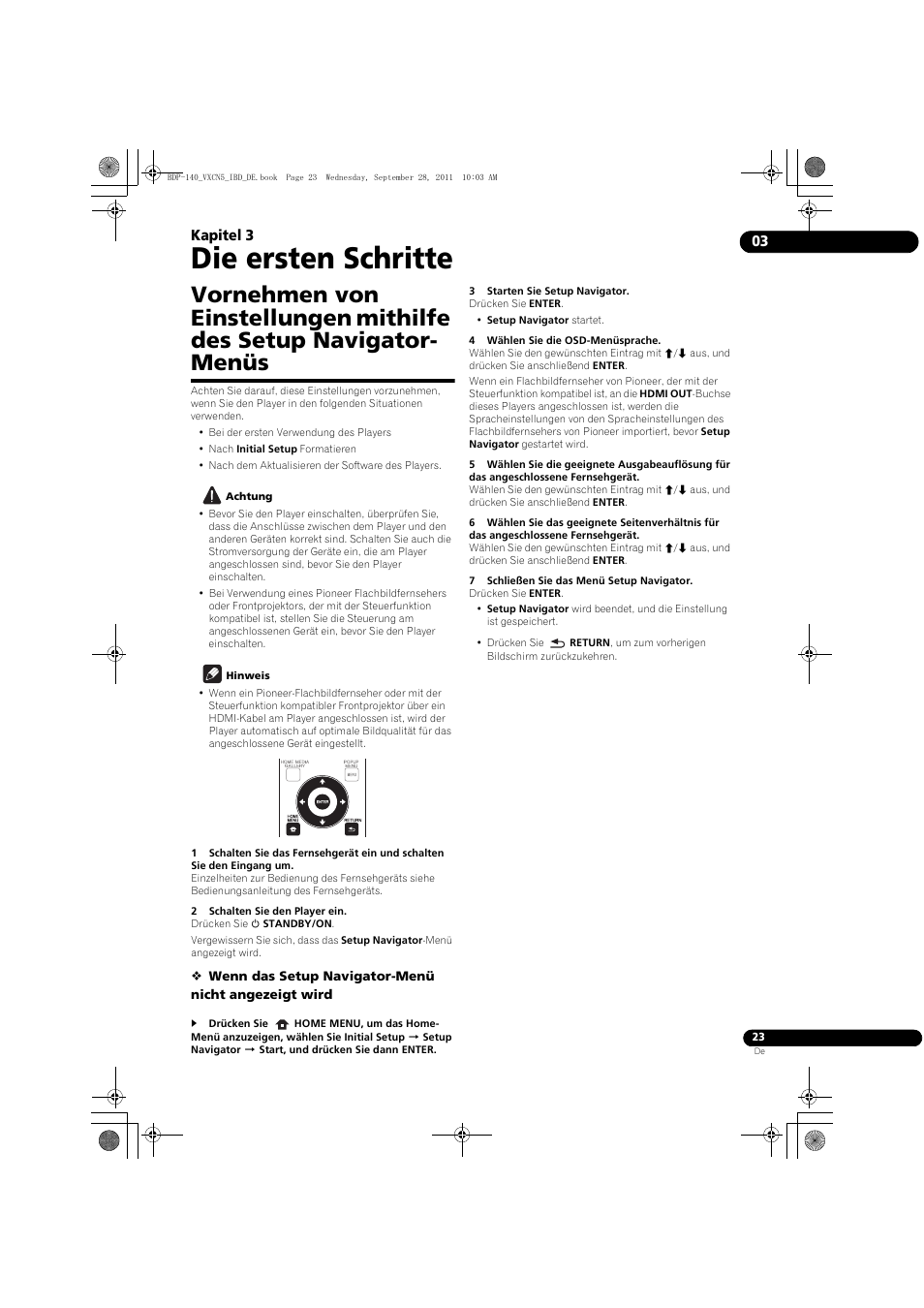 Die ersten schritte, 03 kapitel 3 | Pioneer BDP-140 User Manual | Page 89 / 308