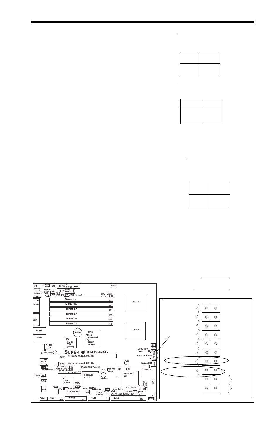 Overheat/fan fail led, Power fail led, Chapter 2: installation | Health led pwr fail led, Power button oh/fan fail led, Nic1 led reset button, Power fail led hdd led power led, Nic2 led, Uper x6dva-4g | American Megatrends X6DVA-EG User Manual | Page 31 / 108