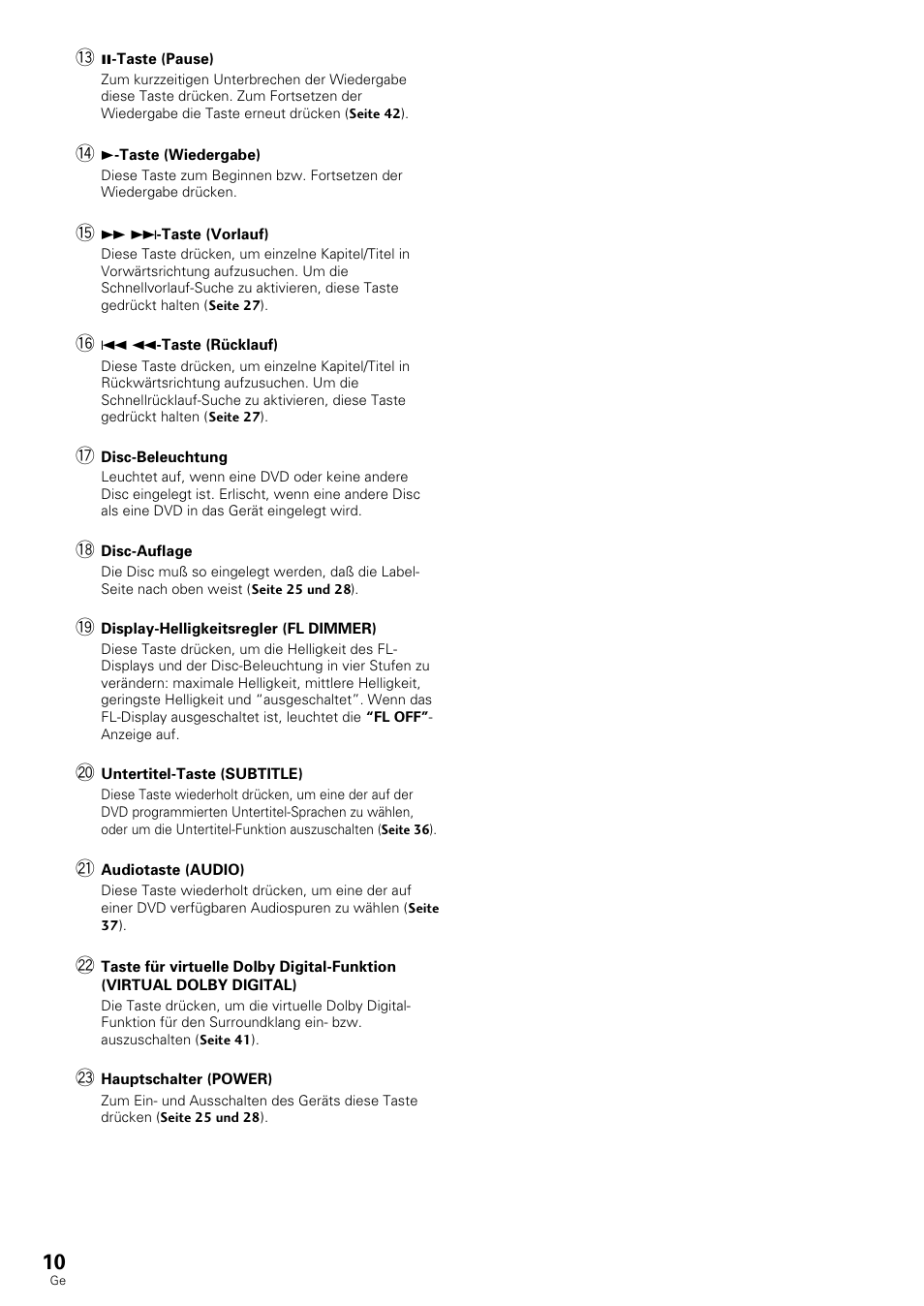 Pioneer DV-636D User Manual | Page 10 / 128