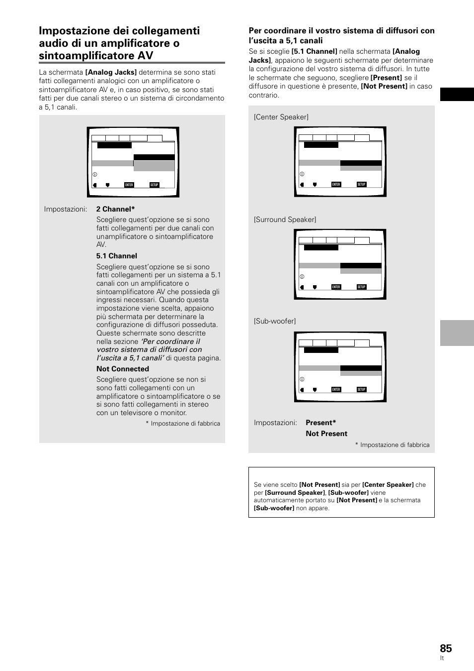 Italiano, Impost azione del lettore | Pioneer DV-636D User Manual | Page 85 / 128