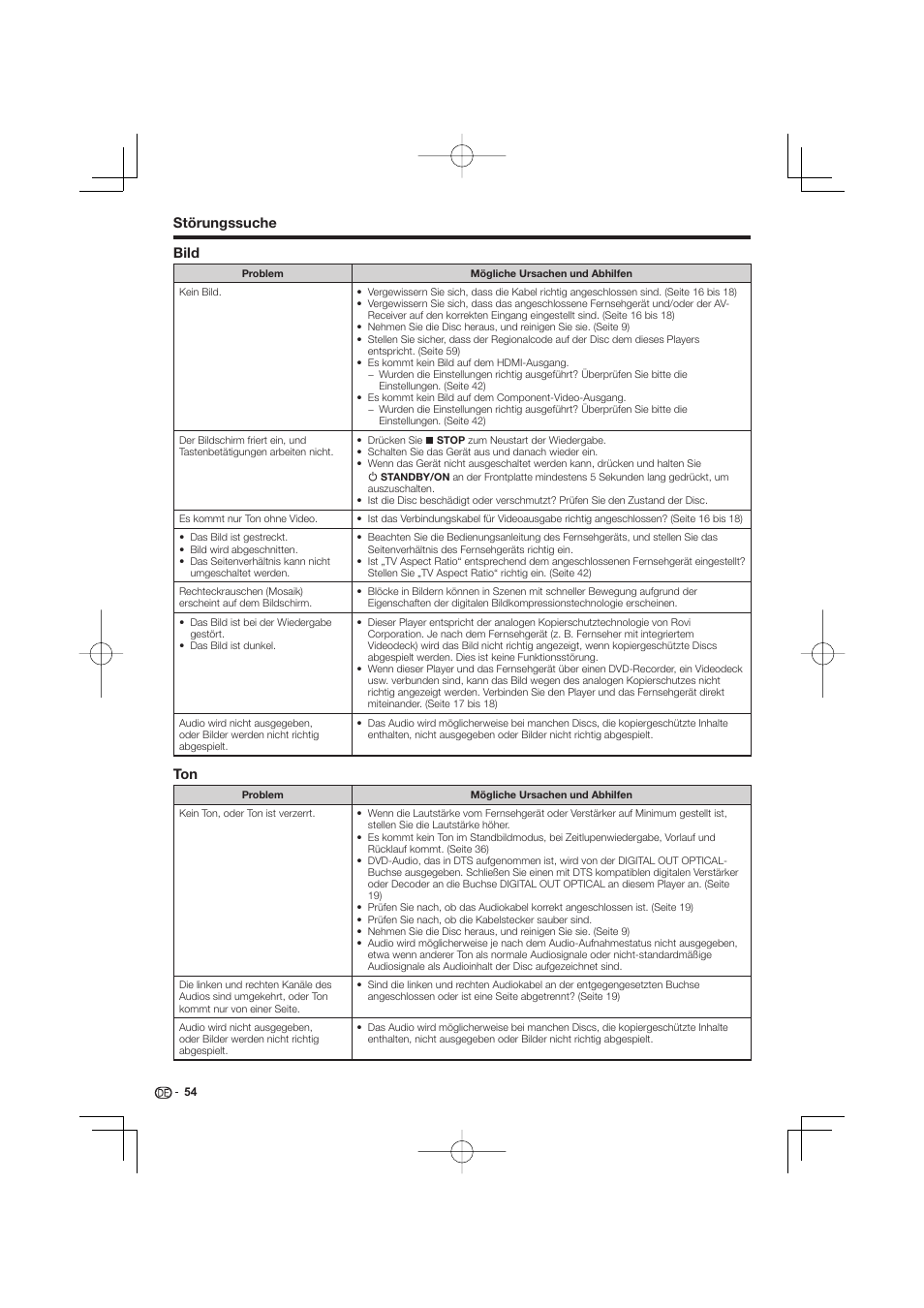 Störungssuche bild | Pioneer BDP-333 User Manual | Page 118 / 304