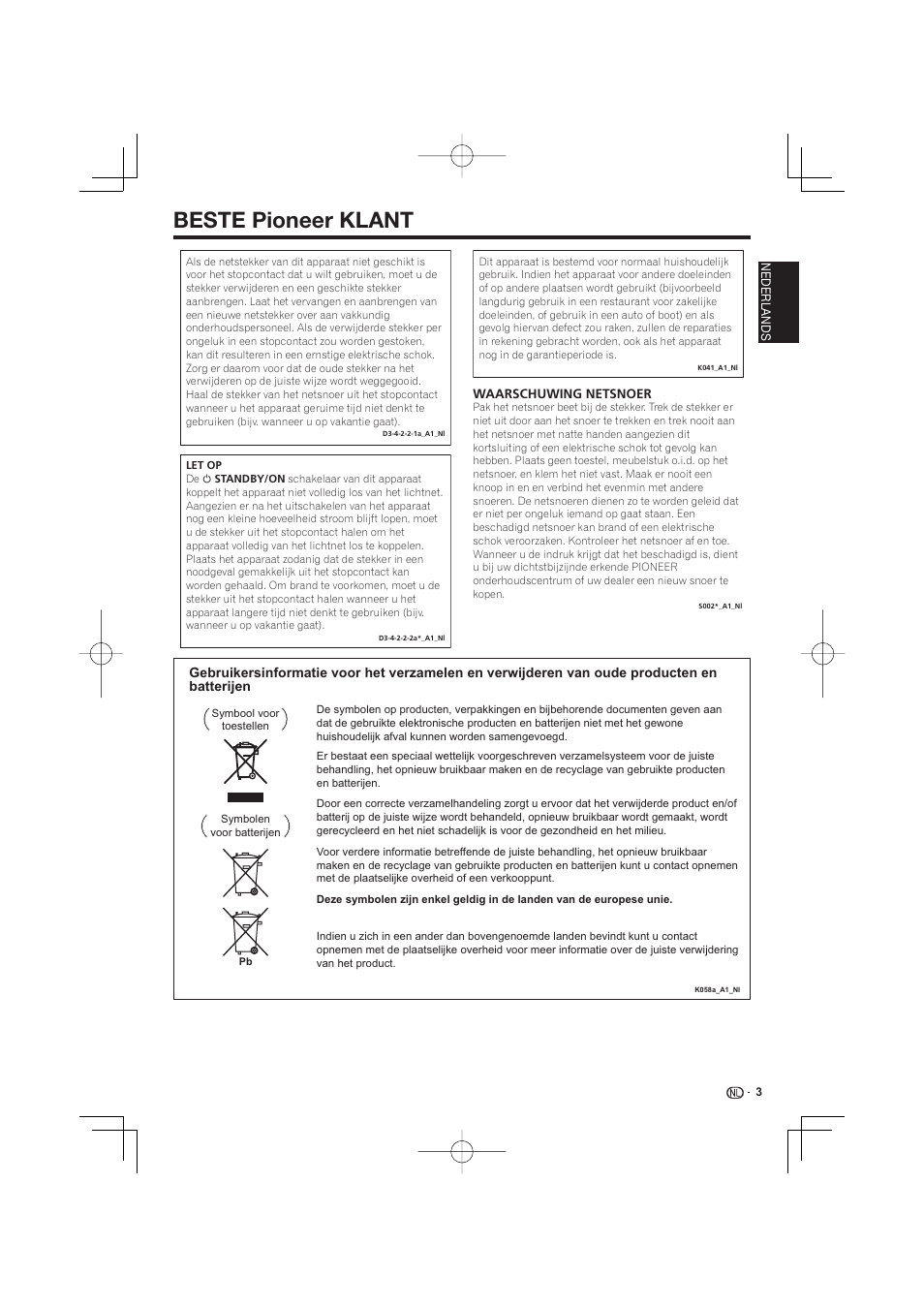 Beste pioneer klant | Pioneer BDP-333 User Manual | Page 183 / 304