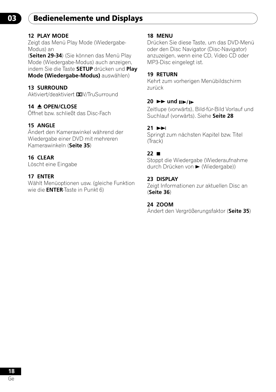 Bedienelemente und displays 03 | Pioneer DV-454-S User Manual | Page 72 / 108