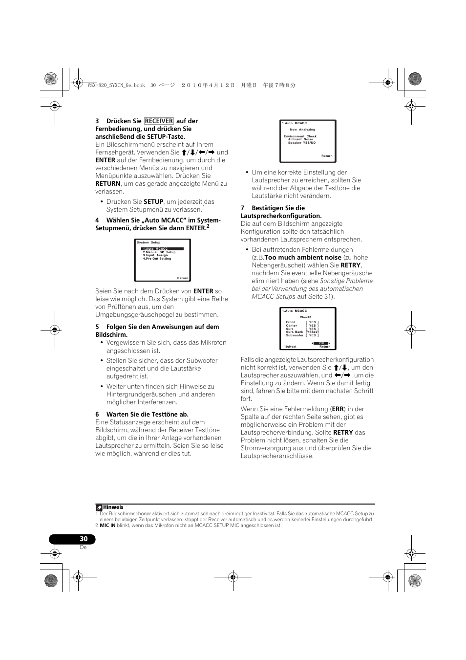 Pioneer VSX-820-S User Manual | Page 110 / 324