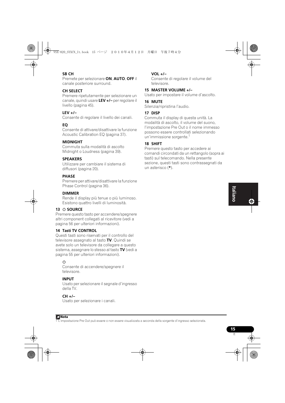 Pioneer VSX-820-S User Manual | Page 15 / 324