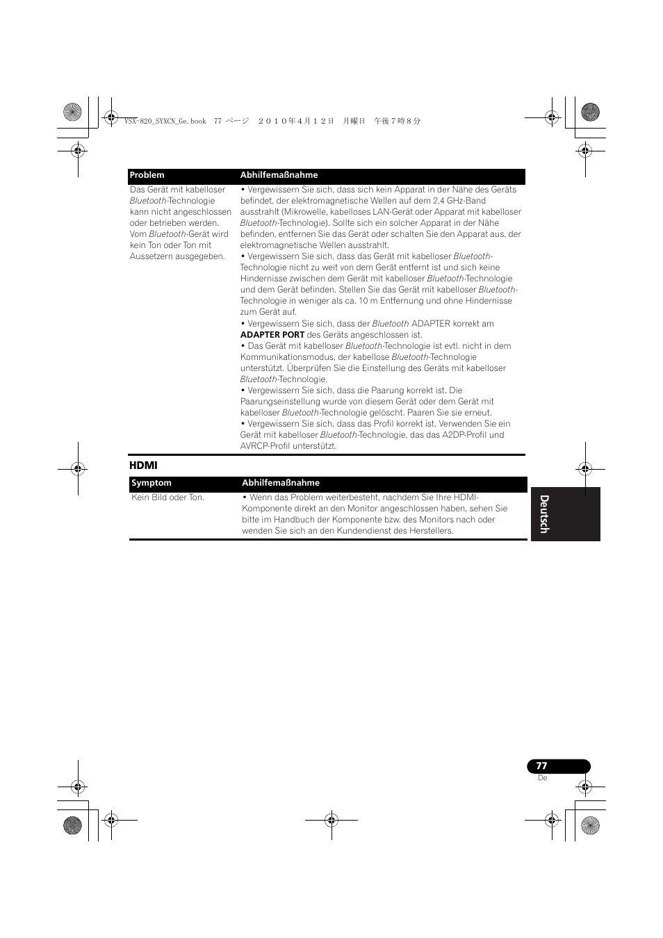 Hdmi | Pioneer VSX-820-S User Manual | Page 157 / 324