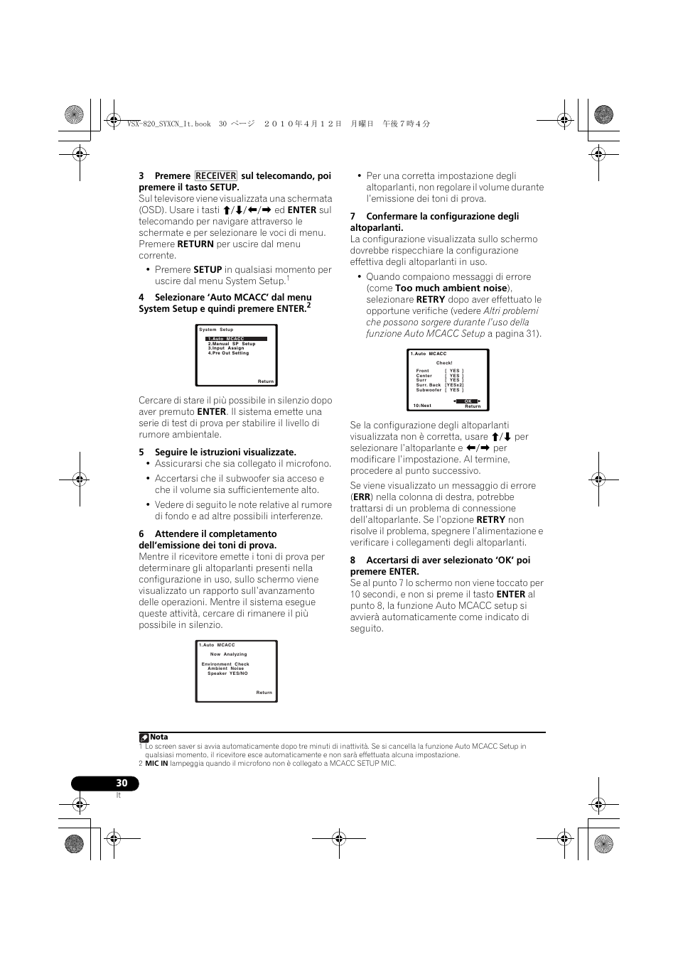 Pioneer VSX-820-S User Manual | Page 30 / 324