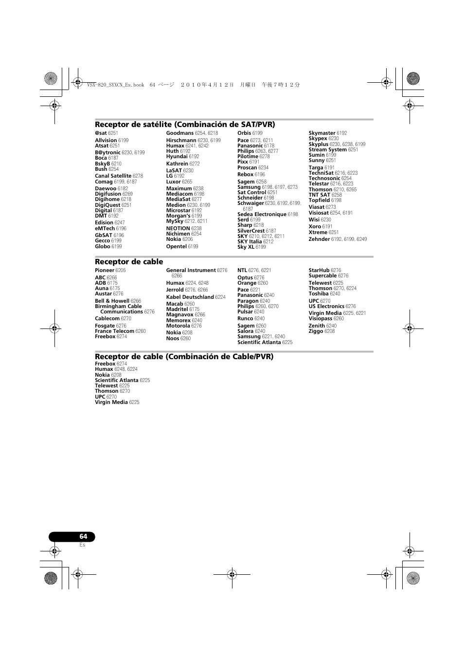 Pioneer VSX-820-S User Manual | Page 304 / 324