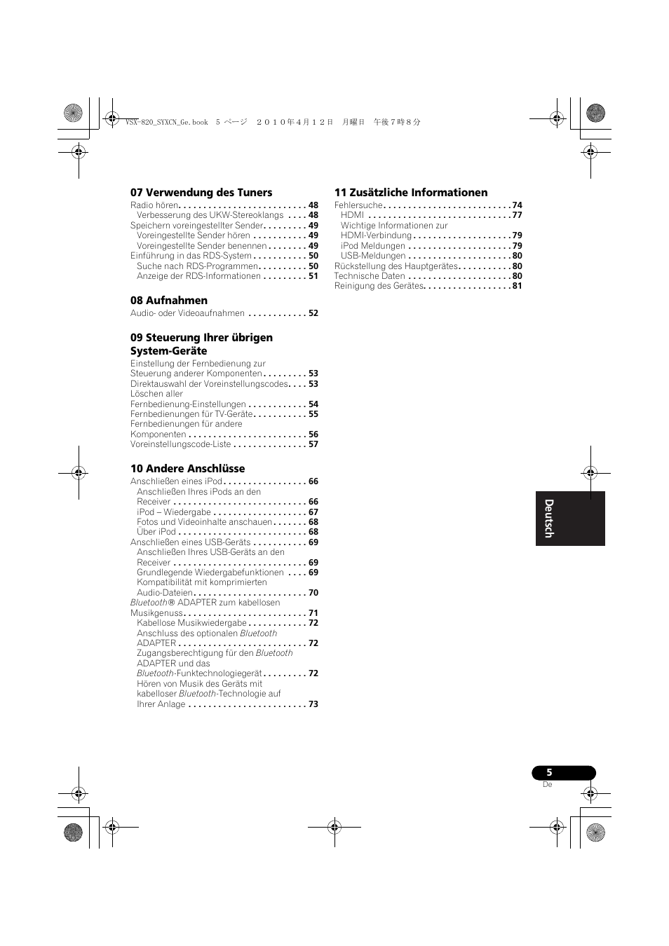 Pioneer VSX-820-S User Manual | Page 85 / 324