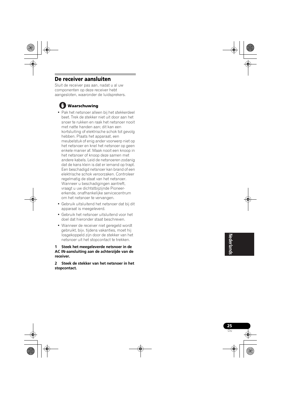 De receiver aansluiten | Pioneer VSX-819H-S User Manual | Page 165 / 282