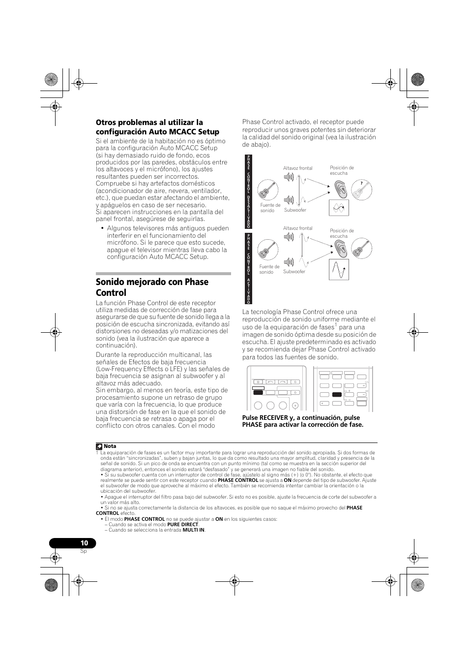 Sonido mejorado con phase control | Pioneer VSX-819H-S User Manual | Page 220 / 282