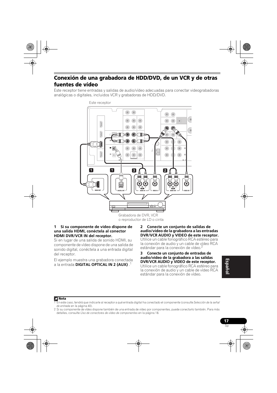 Nota | Pioneer VSX-819H-S User Manual | Page 227 / 282