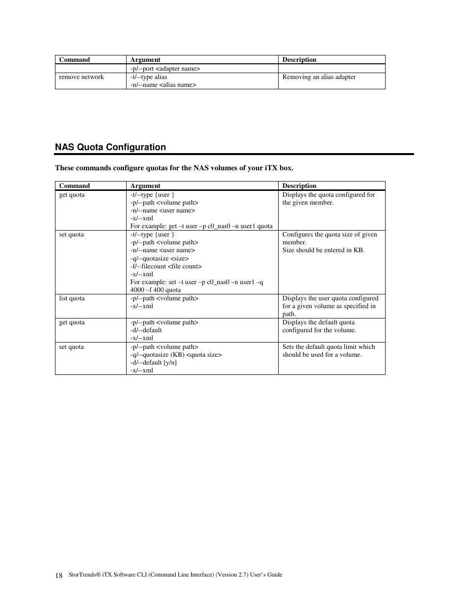Nas quota configuration | American Megatrends MAN-STOR-ITX27-CLI User Manual | Page 24 / 60