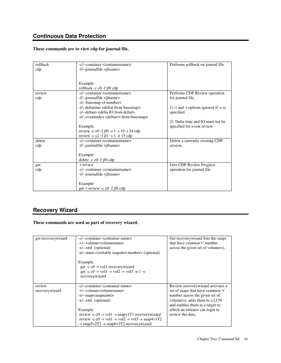 Continuous data protection, Recovery wizard | American Megatrends MAN-STOR-ITX27-CLI User Manual | Page 47 / 60