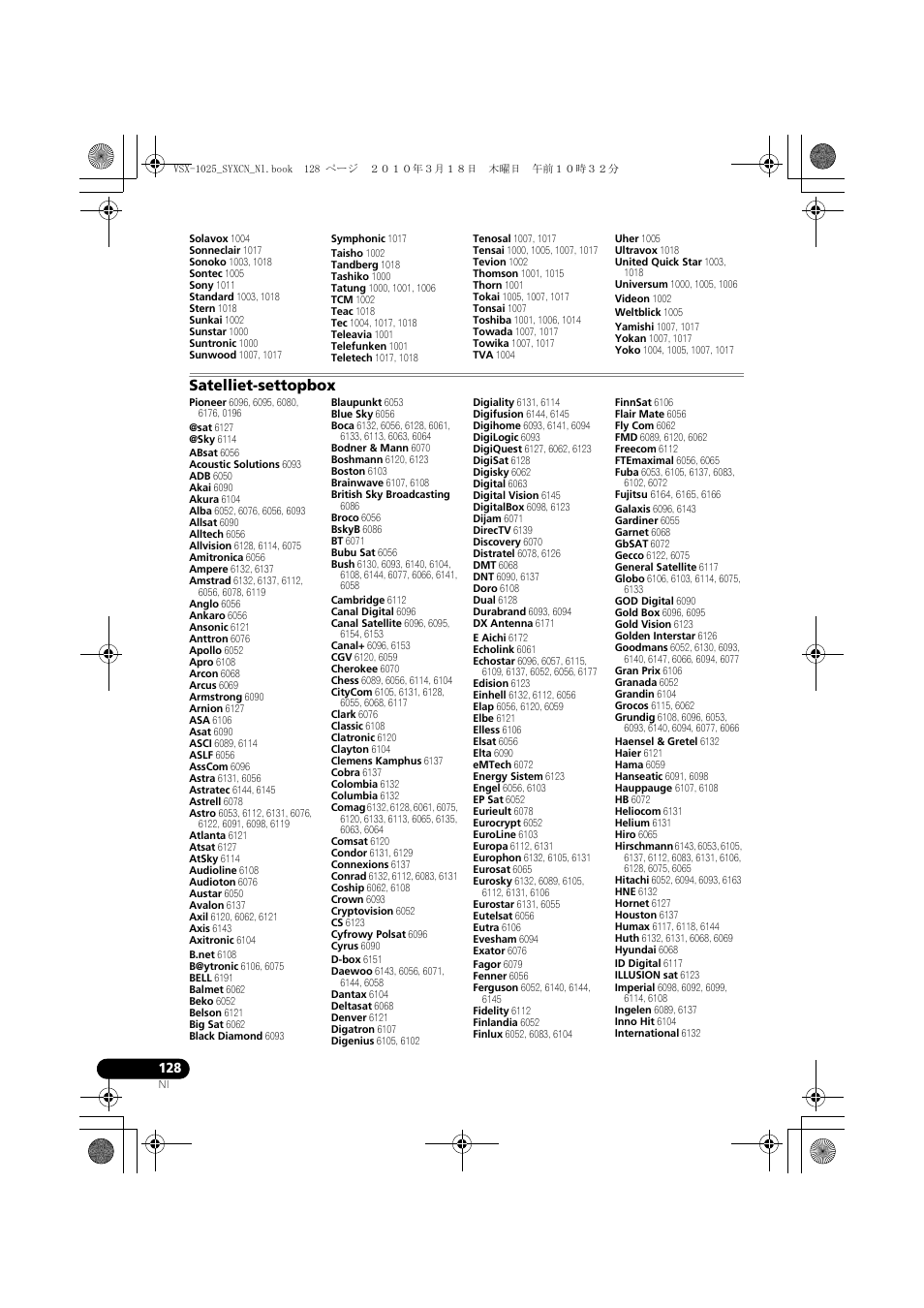 Satelliet-settopbox | Pioneer VSX-1020-K User Manual | Page 392 / 532