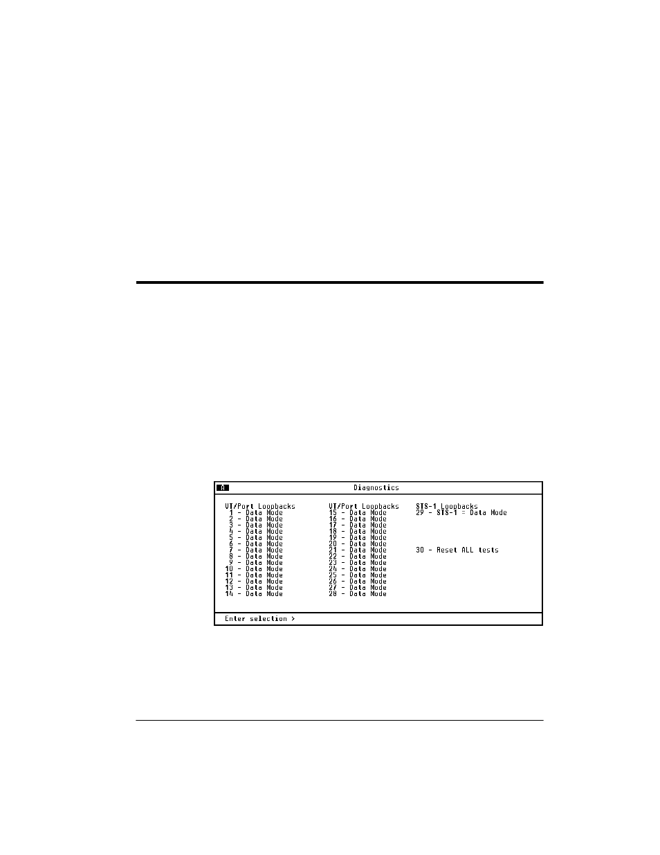 Chapter 6 diagnostics, Chapter 6. diagnostics, Figure 6-1 | Diagnostics menu -1, Ee chapter 6, diagnostics, Diagnostics, Chapter 6 | ADTRAN 4200659L1 User Manual | Page 123 / 192