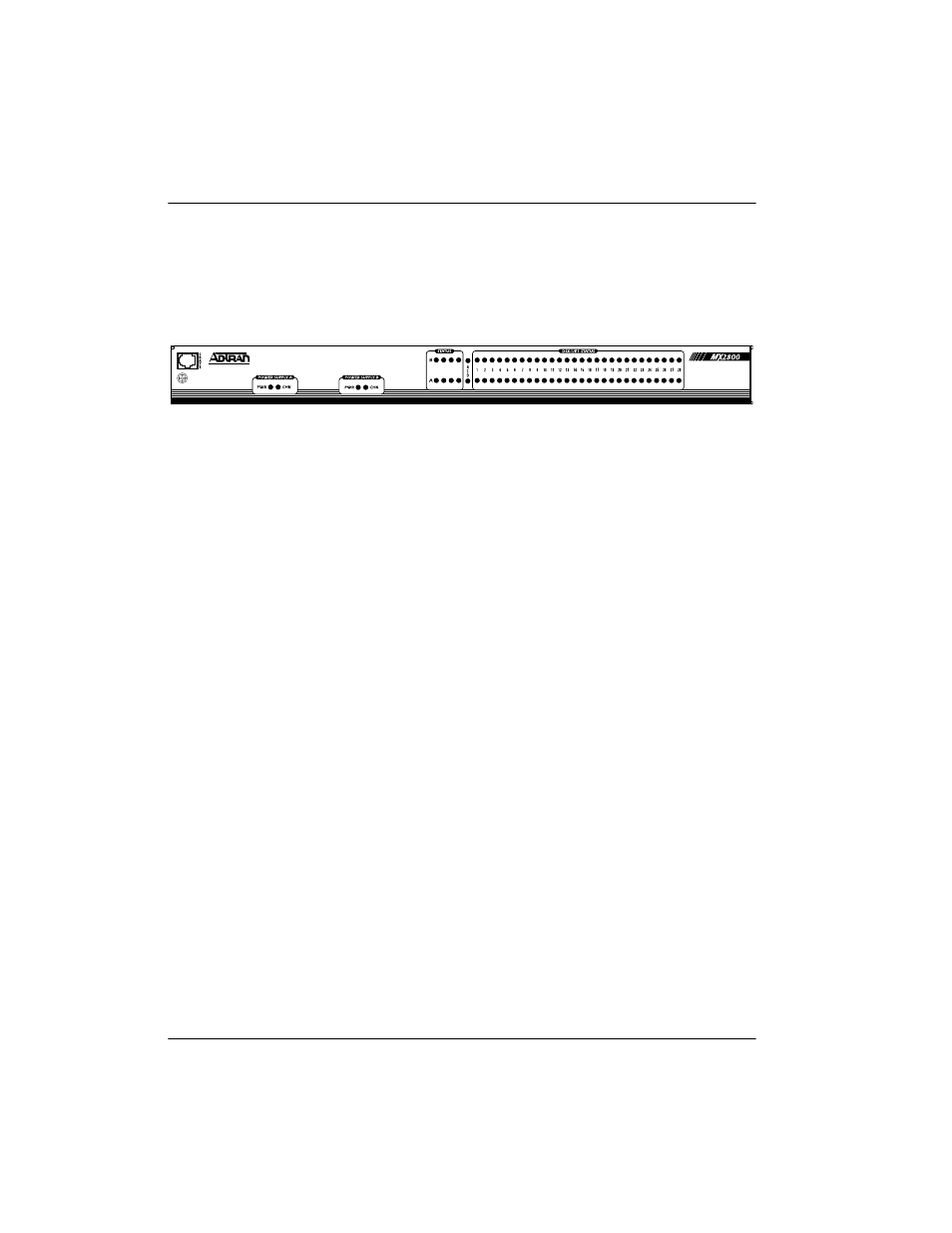 Front panel, Craft port | ADTRAN 4200659L1 User Manual | Page 40 / 192