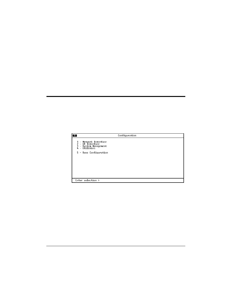 Chapter 3 configuration, Chapter 3. configuration, Figure 3-1 | Configuration menu -1, Chapter 3, configuration, Configuration, Chapter 3 | ADTRAN 4200659L1 User Manual | Page 47 / 192