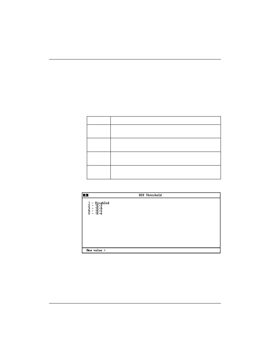 Xcv threshold -12, Figure 3-8, Xcv threshold menu -12 | Xcv threshold | ADTRAN 4200659L1 User Manual | Page 58 / 192