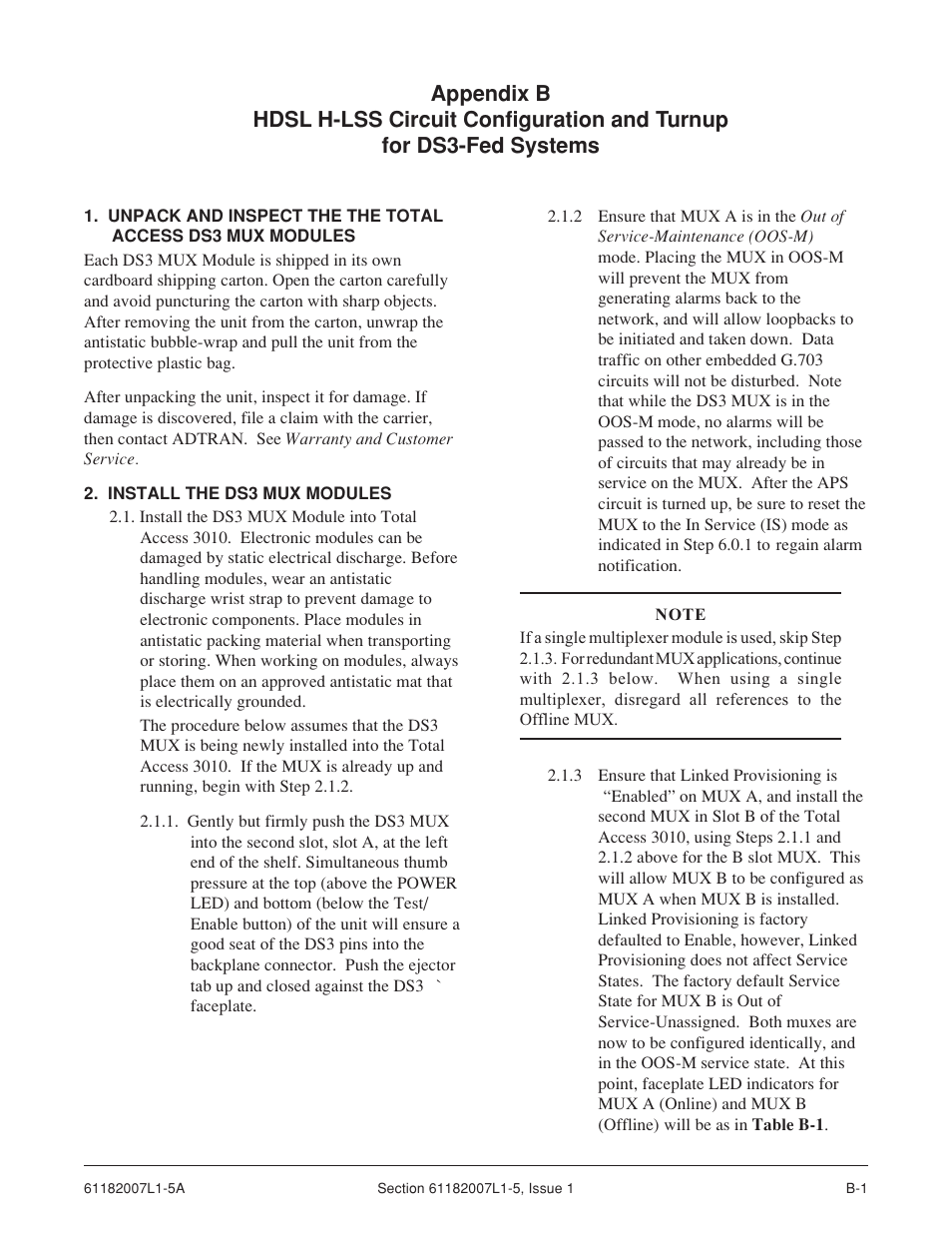 ADTRAN 3060 User Manual | Page 25 / 30