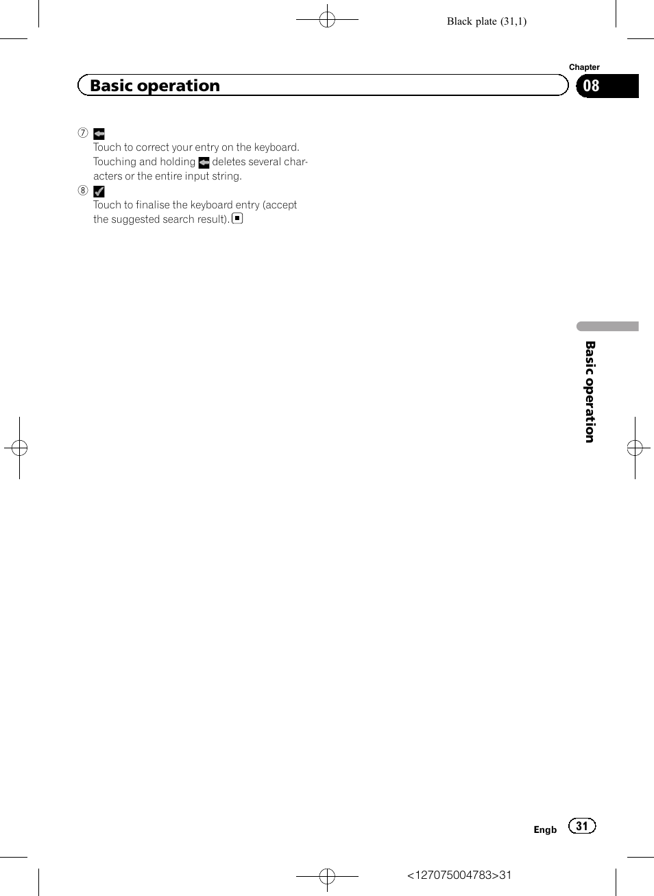 Basic operation | Pioneer AVIC-F550BT User Manual | Page 31 / 136