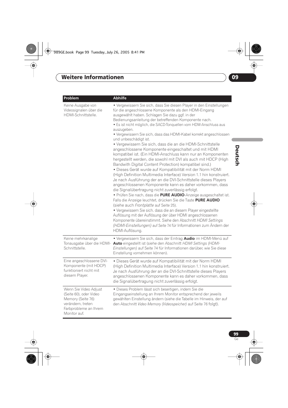 Weitere informationen 09 | Pioneer DV-989AVi-S User Manual | Page 199 / 204