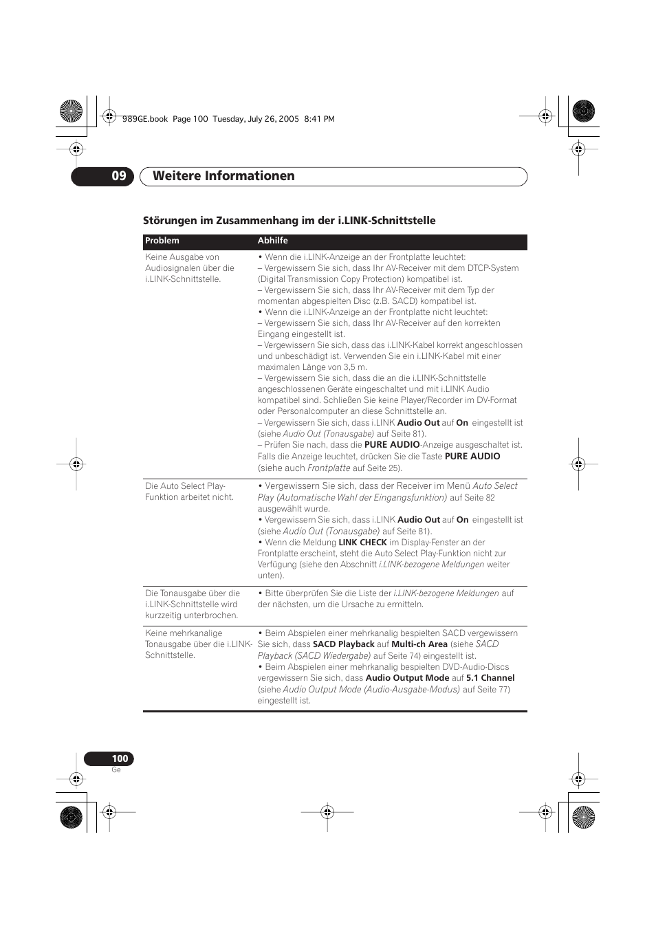 Weitere informationen 09 | Pioneer DV-989AVi-S User Manual | Page 200 / 204