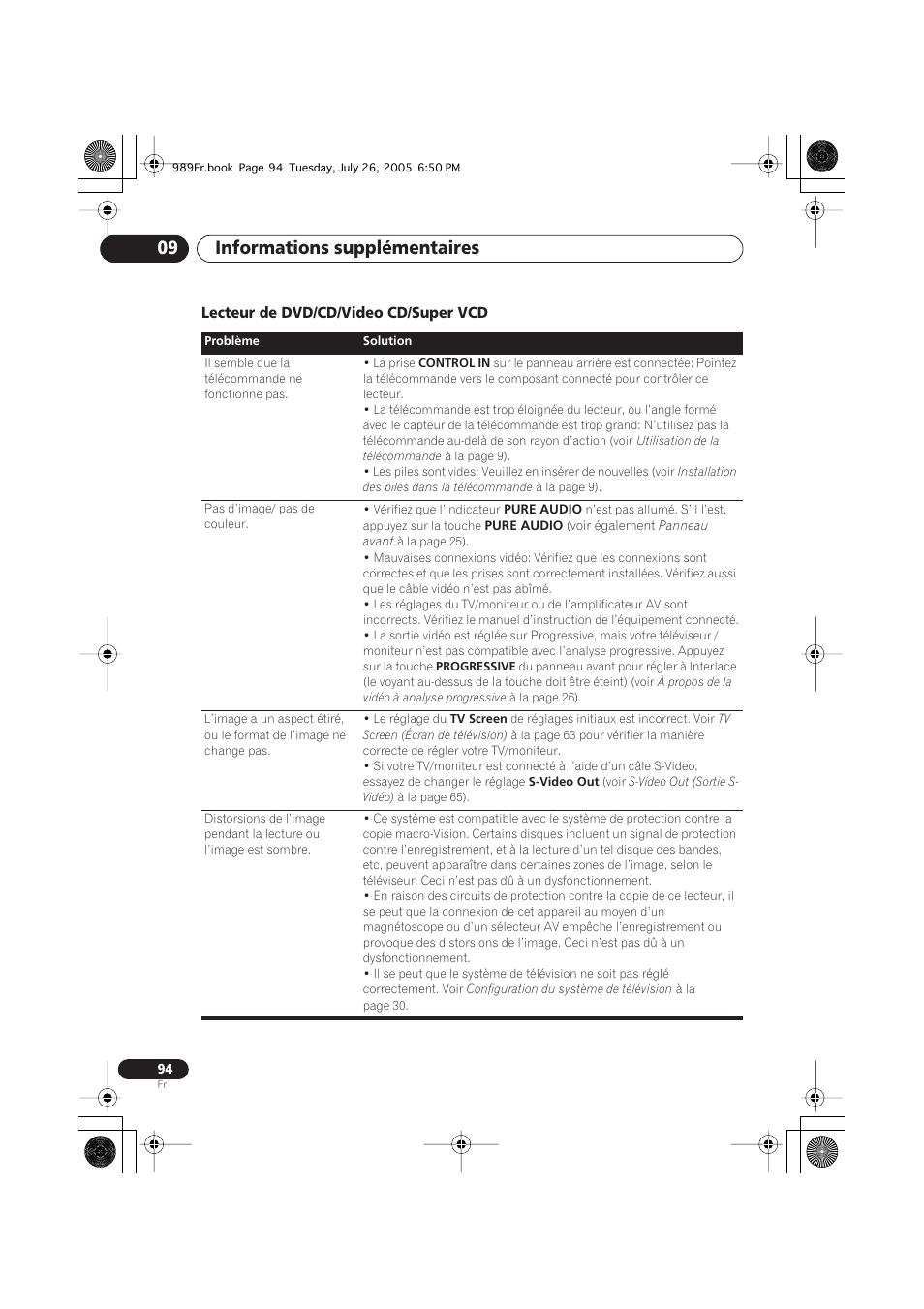 Lecteur de dvd/cd/video cd, Super vcd, Informations supplémentaires 09 | Lecteur de dvd/cd/video cd/super vcd | Pioneer DV-989AVi-S User Manual | Page 94 / 204