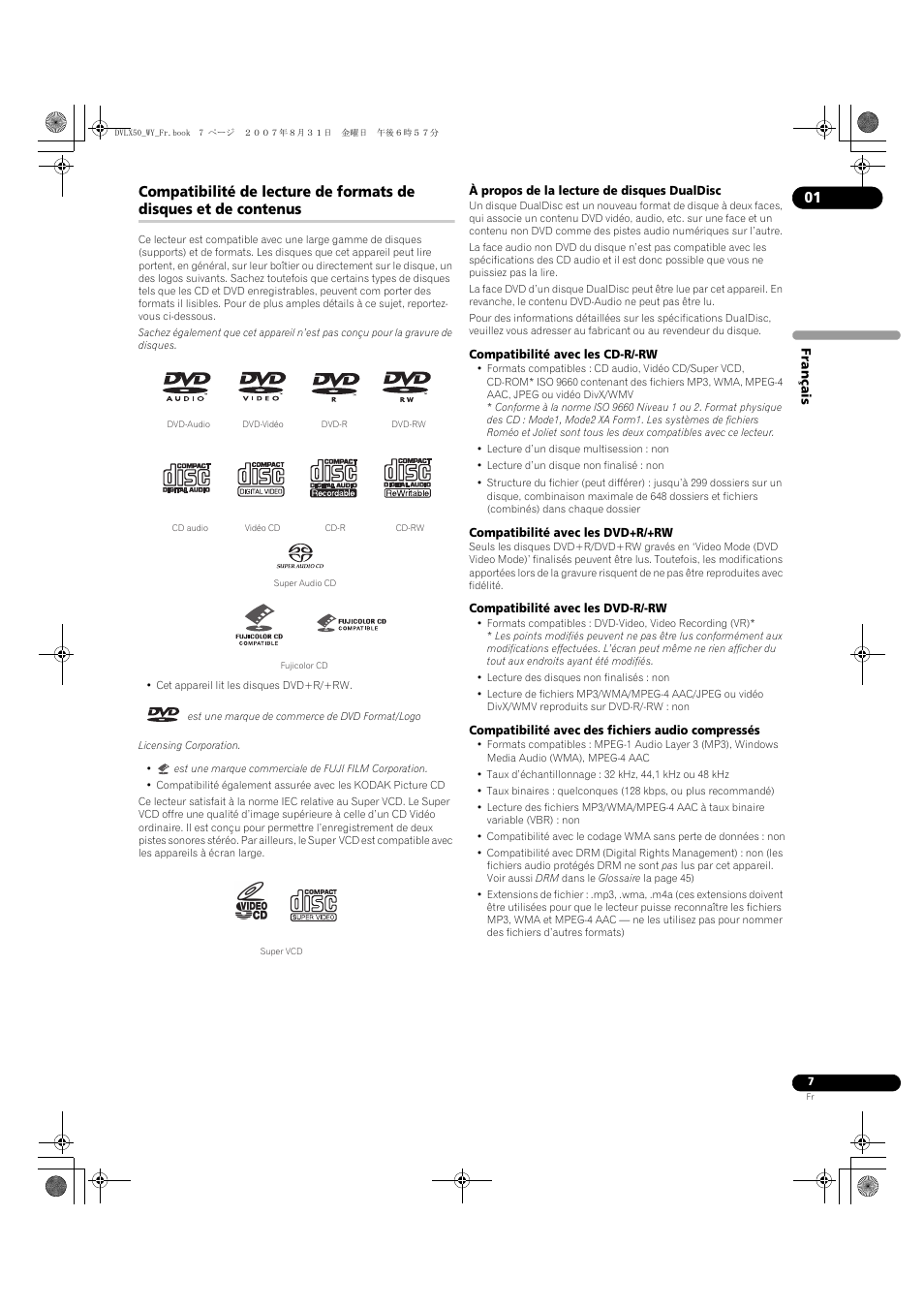 Pioneer DV-LX50 User Manual | Page 7 / 94