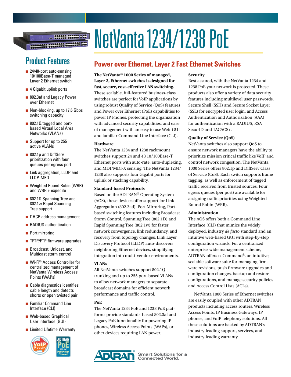 ADTRAN NetVanta 1234 User Manual | 2 pages