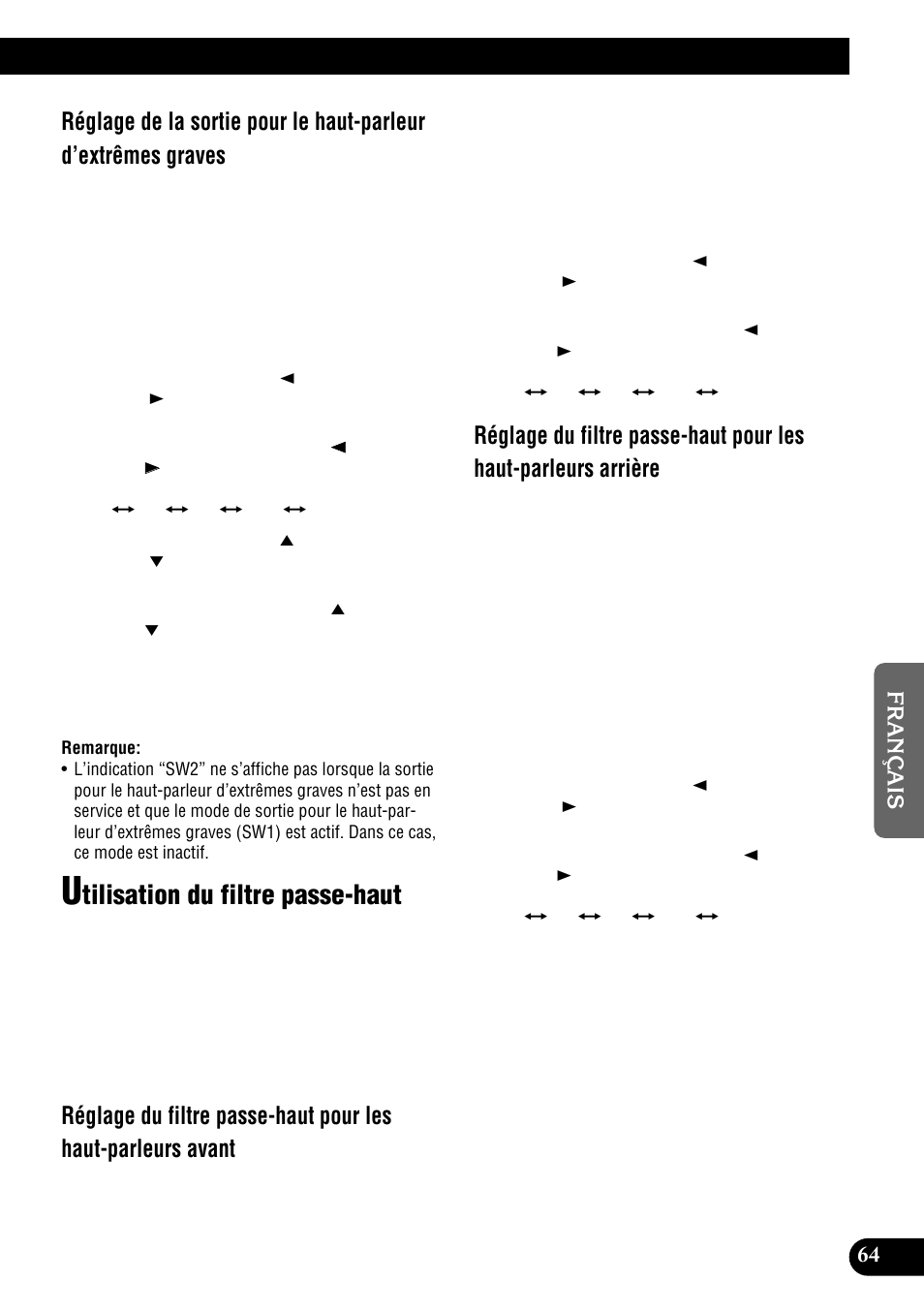 Utilisation du filtre passe-haut, Tilisation du filtre passe-haut | Pioneer DEH-P900HDD User Manual | Page 151 / 176