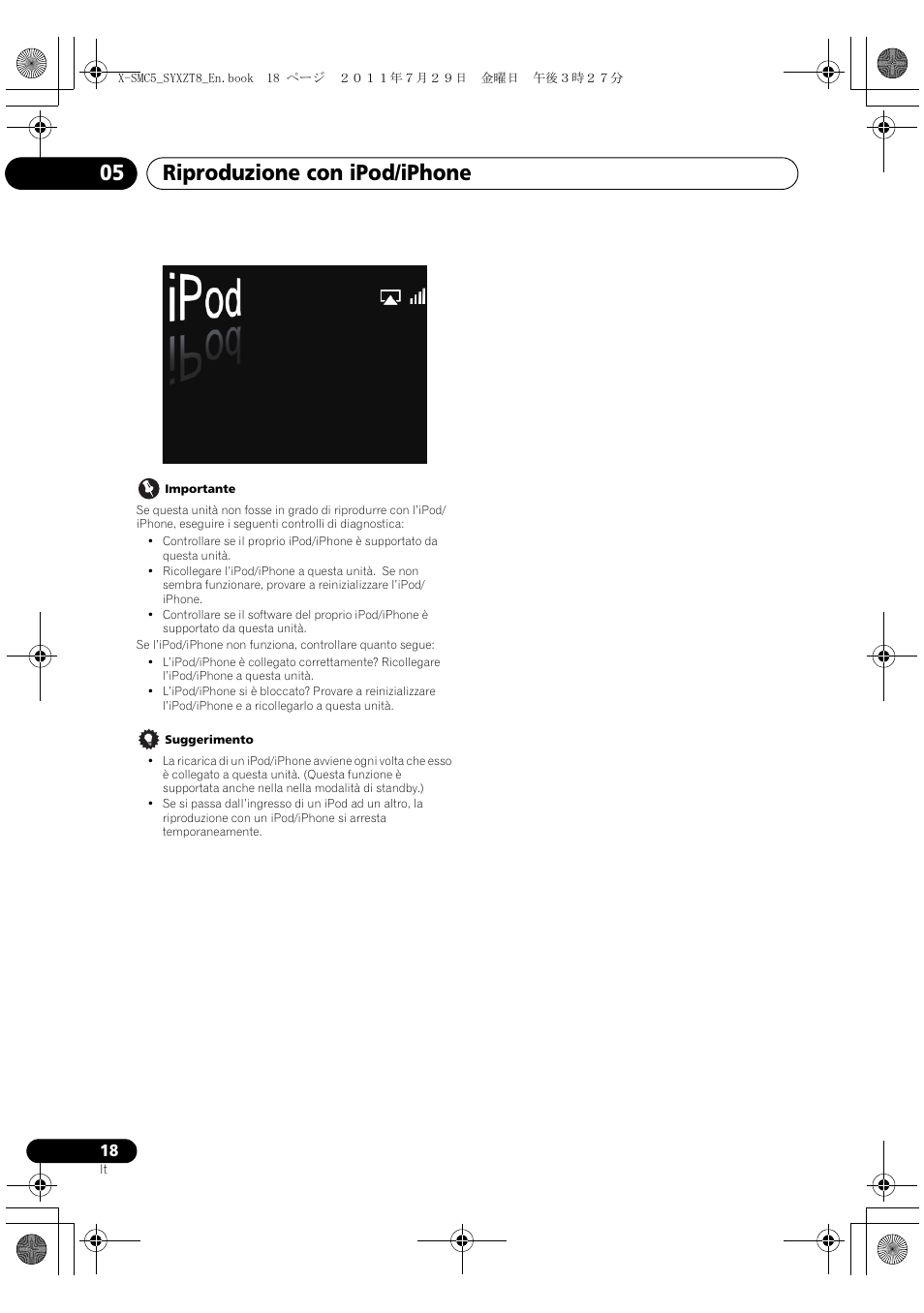 Riproduzione con ipod/iphone 05 | Pioneer X-SMC5-K User Manual | Page 72 / 224