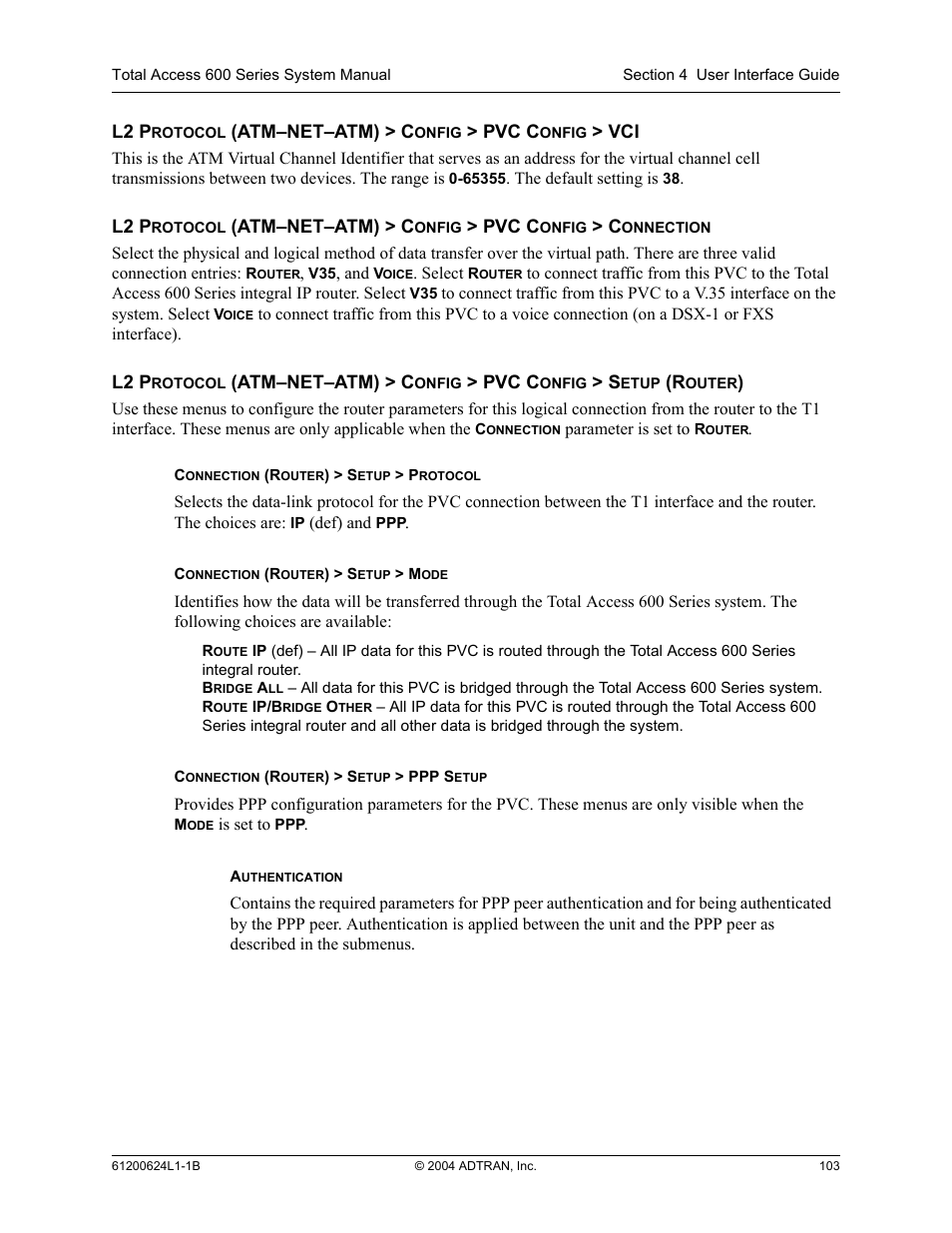 ADTRAN 600R User Manual | Page 105 / 264