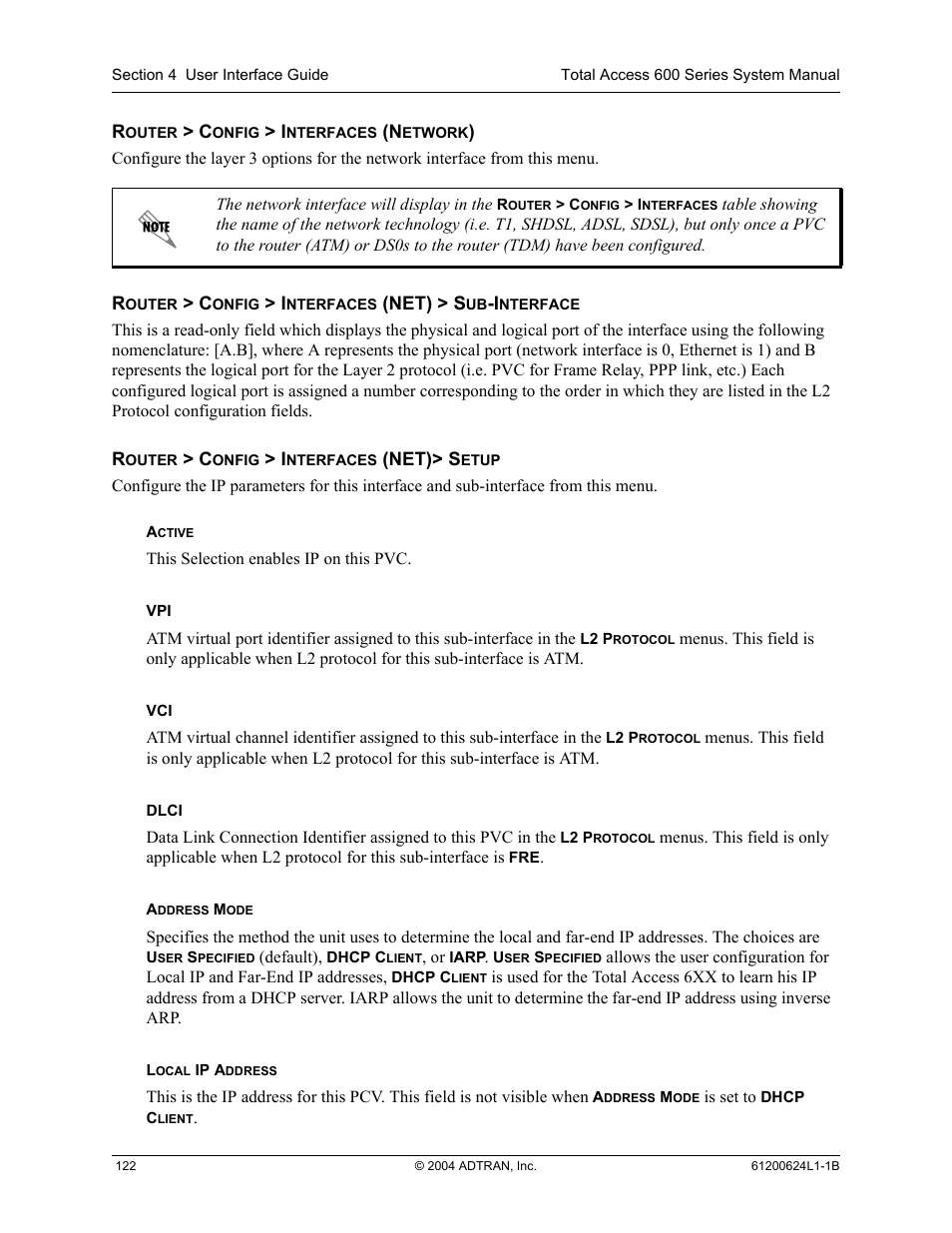 ADTRAN 600R User Manual | Page 124 / 264