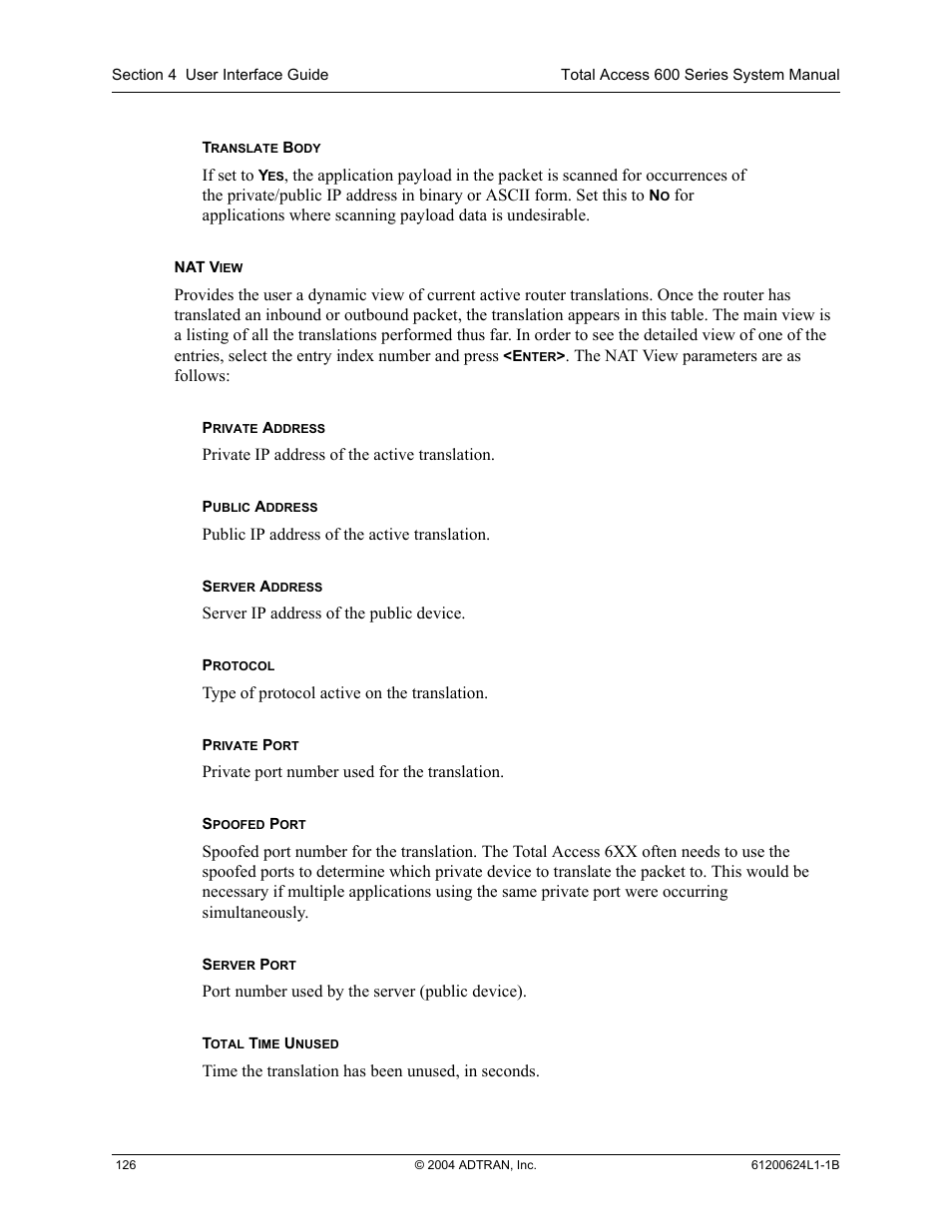 ADTRAN 600R User Manual | Page 128 / 264