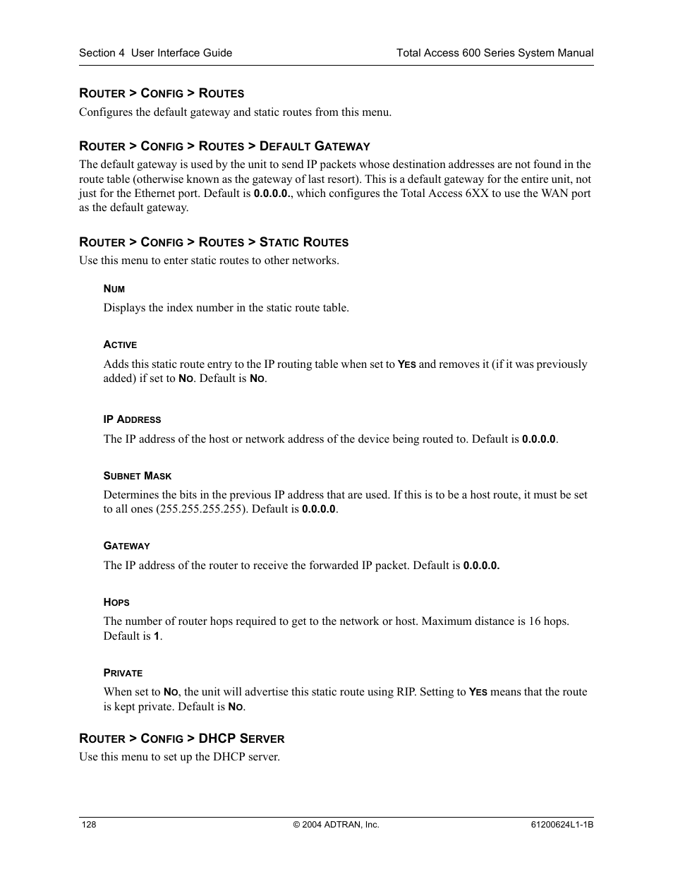 ADTRAN 600R User Manual | Page 130 / 264