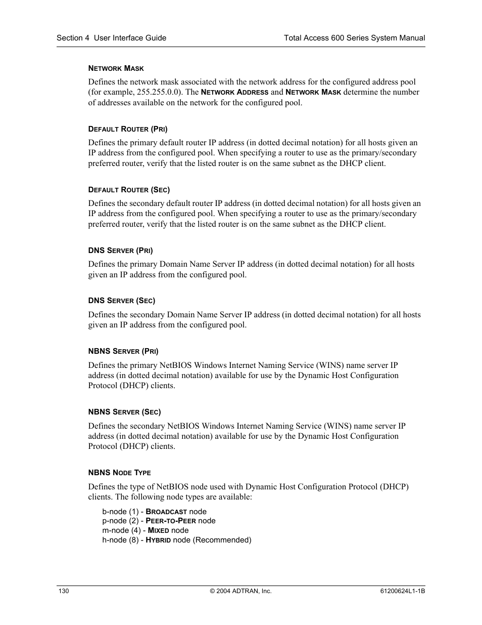 ADTRAN 600R User Manual | Page 132 / 264