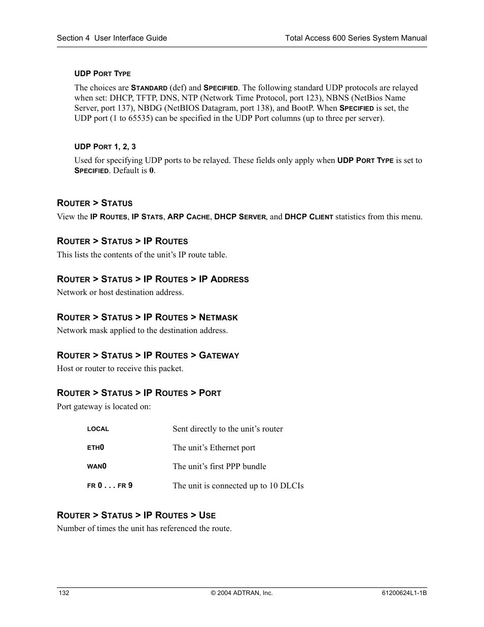 ADTRAN 600R User Manual | Page 134 / 264