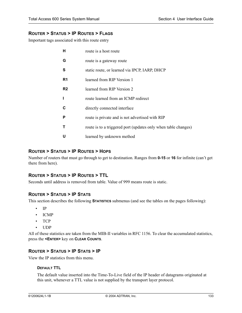 ADTRAN 600R User Manual | Page 135 / 264